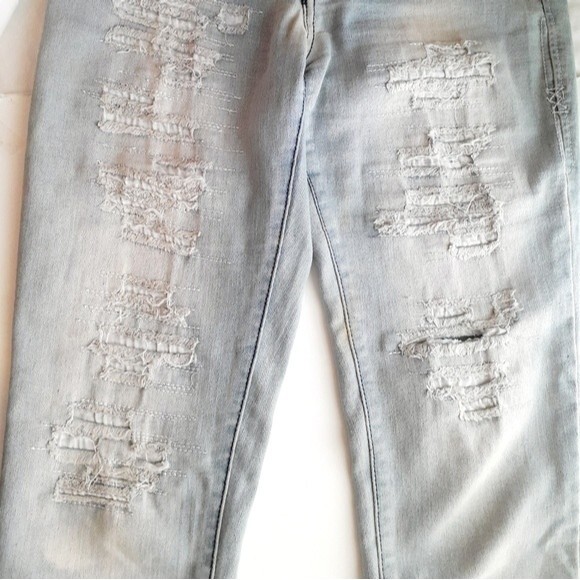 Freehold Distressed Stretchy Studded Back Pocket Jeans Size 7 - Picture 6 of 8